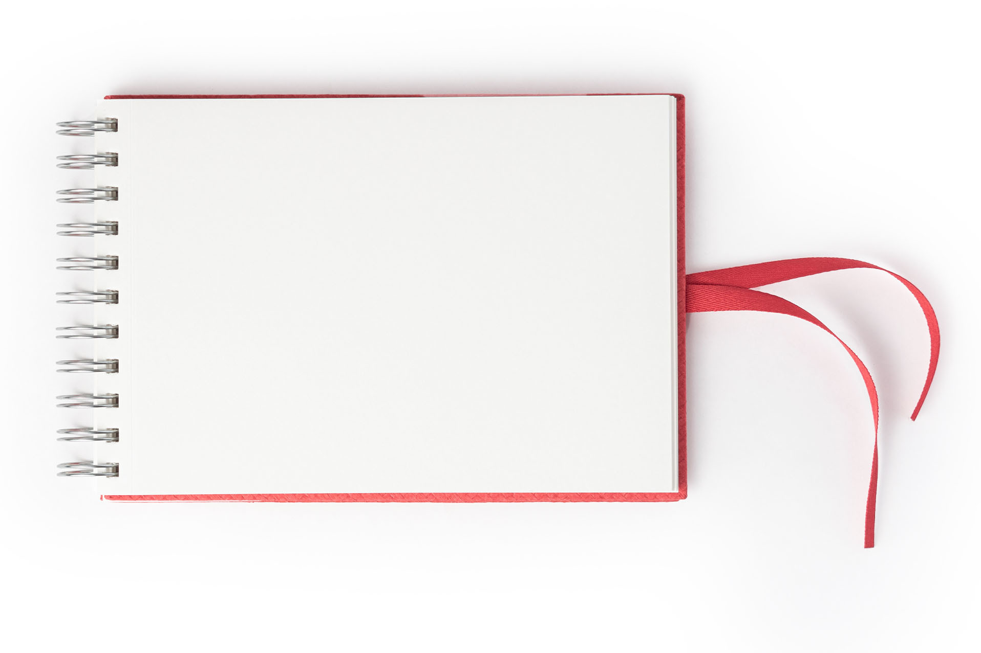 Paper Is 160gsm Comma Abaca - A5 Size - Wire-o-bound Sketchbook (Red)