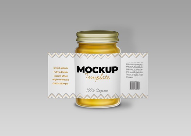 Multicolor Jar Offset Product Label