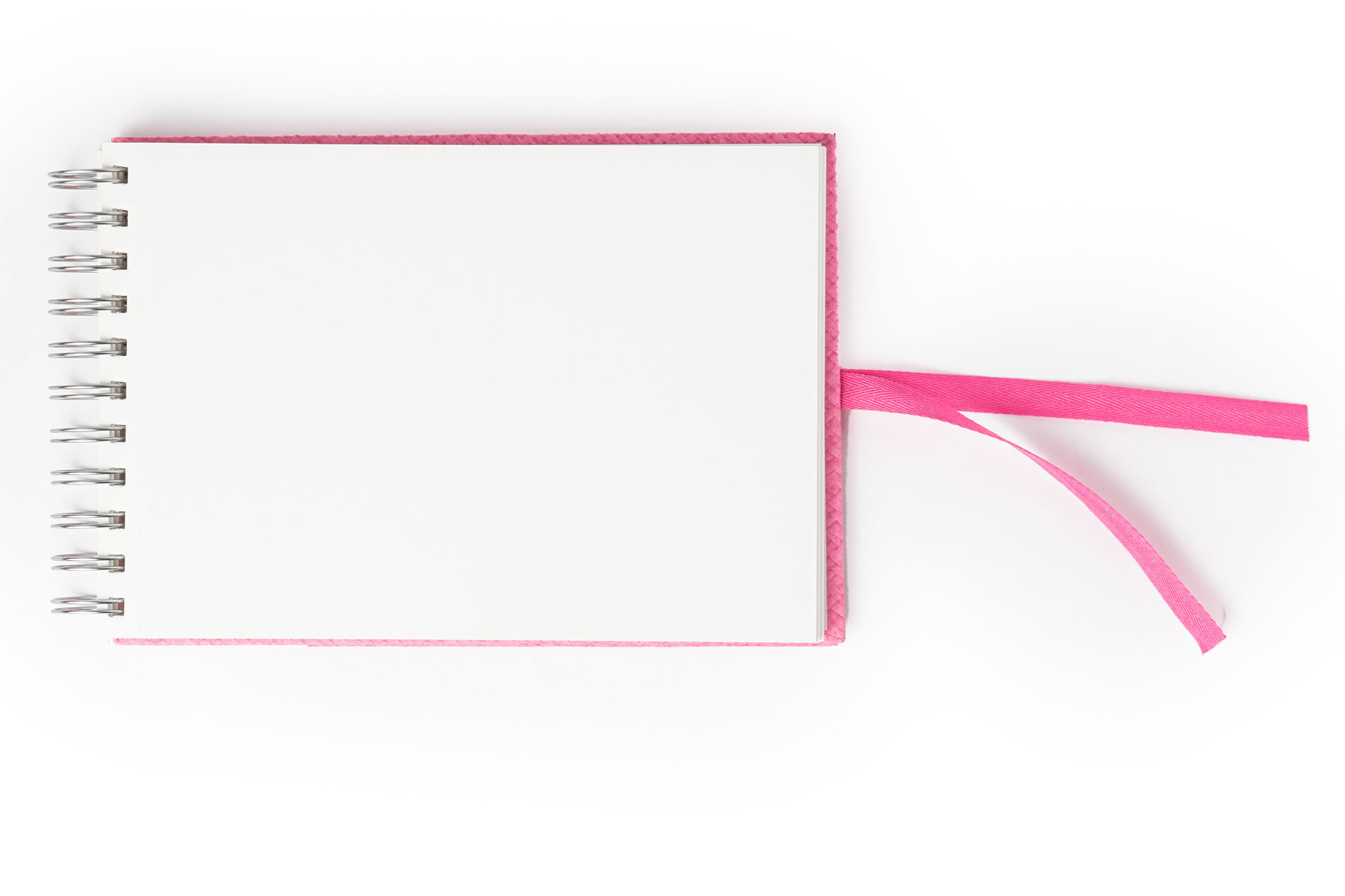 Paper Is 160gsm Comma Abaca - A5 Size - Wire-o-bound Sketchbook (Pink)