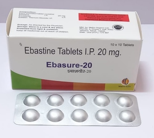 Ebastine 20 मिलीग्राम टैब्लेट