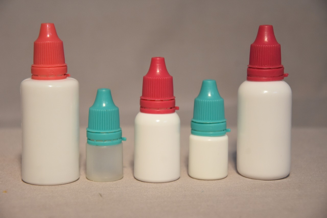 Eye Drop Bottle - Hdpe, 5 Ml To 250 Ml , Milky White Color, Screen Printing Logo, Lock Neck Type, Round Shape, Dropper Sealing Type