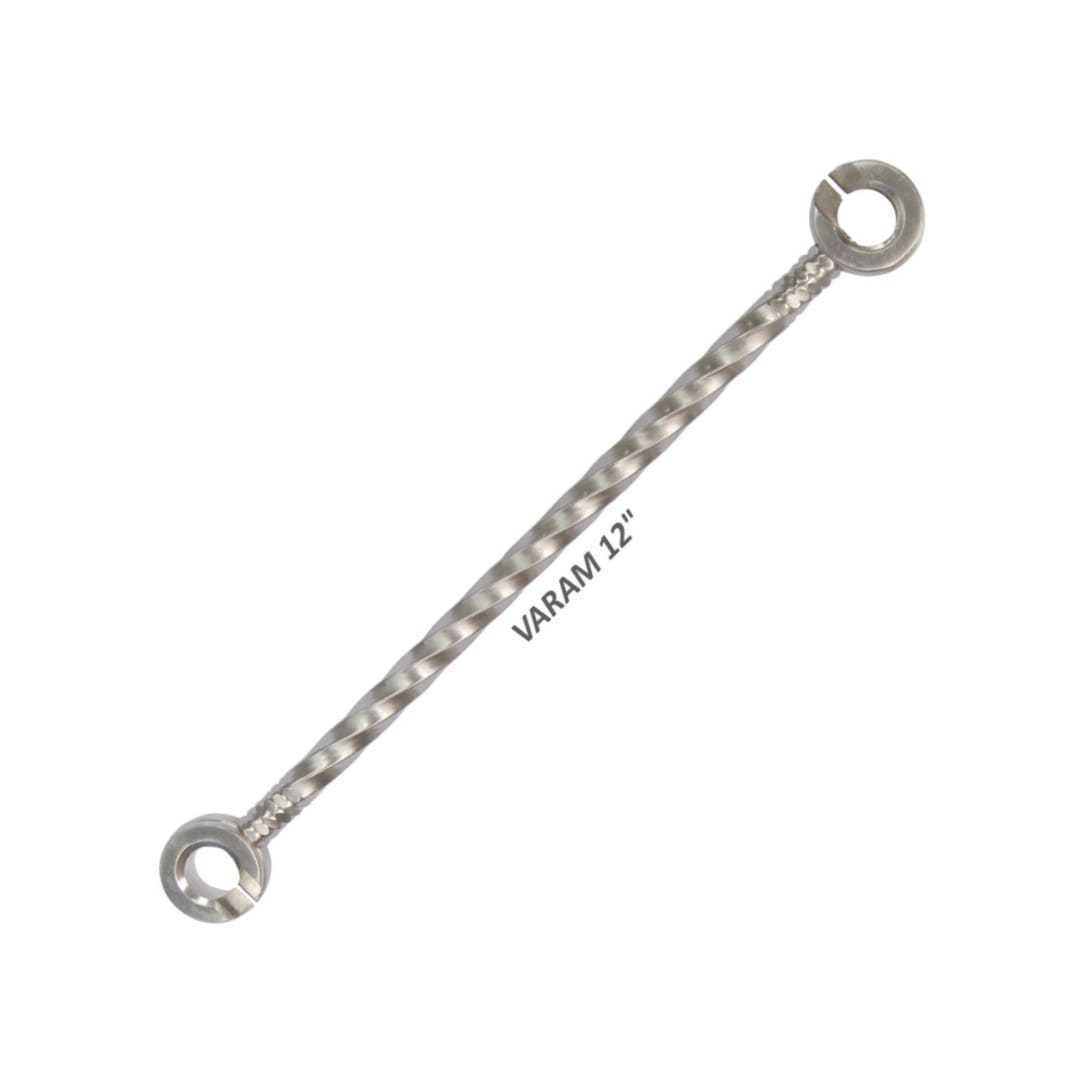 Brass Jhula Chain Varam - 12" | Polished Finish, Single Chain, Load Capacity 300 Kg, Ideal For Indoor/outdoor Swing Applications