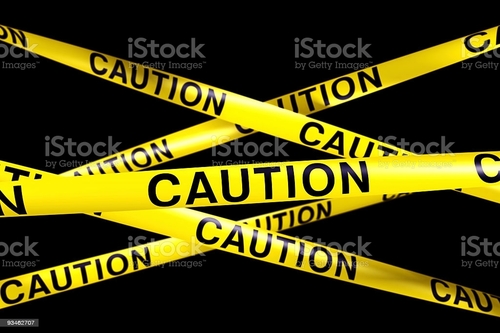 Caution Tape - Heavy-Duty Polyethylene, 3 inches Wide | Bright Yellow-Black Stripes, High Visibility Marking
