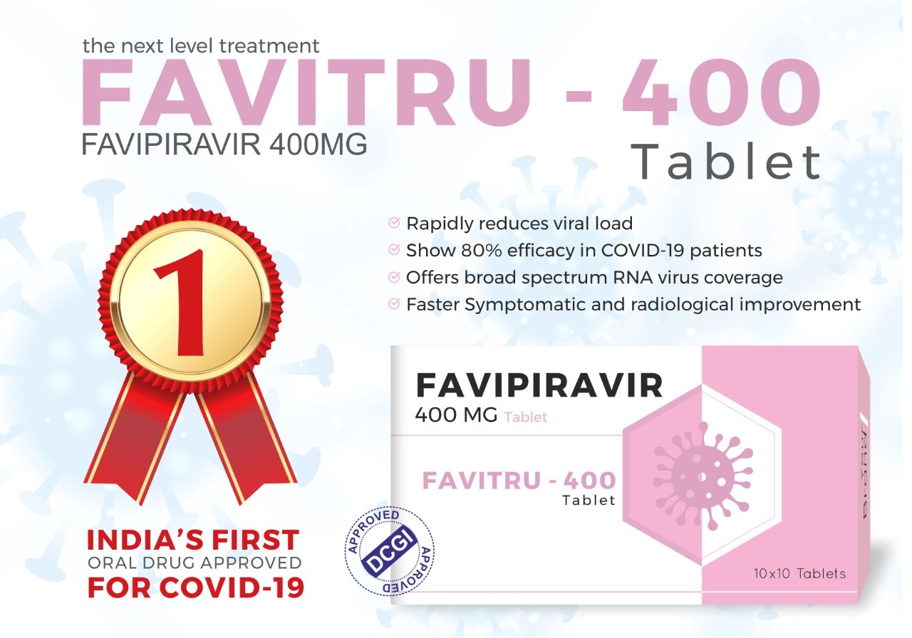 Favipiravir 400mg Recommended For: Men & Wowen
