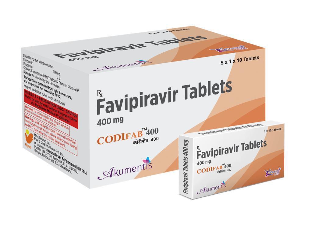 Favipiravir 400mg Recommended For: Men & Wowen