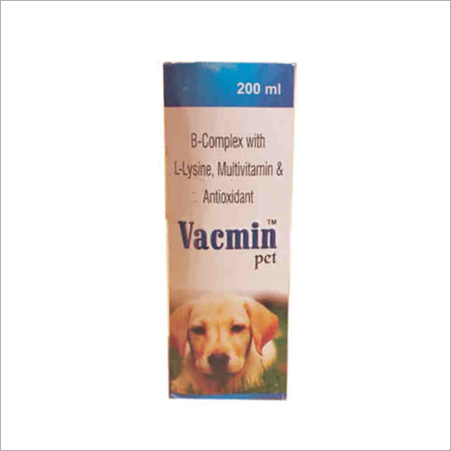एल लाइसिन मल्टीविटामिन और एंटीऑक्सिडेंट सामग्री के साथ 200 एमएल बी कॉम्प्लेक्स: जानवरों का अर्क