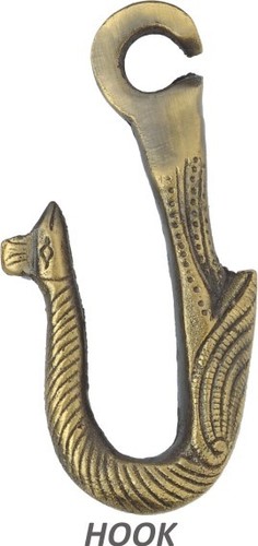Brass/Ssf/Antic Brass Jhula Peacock Hook