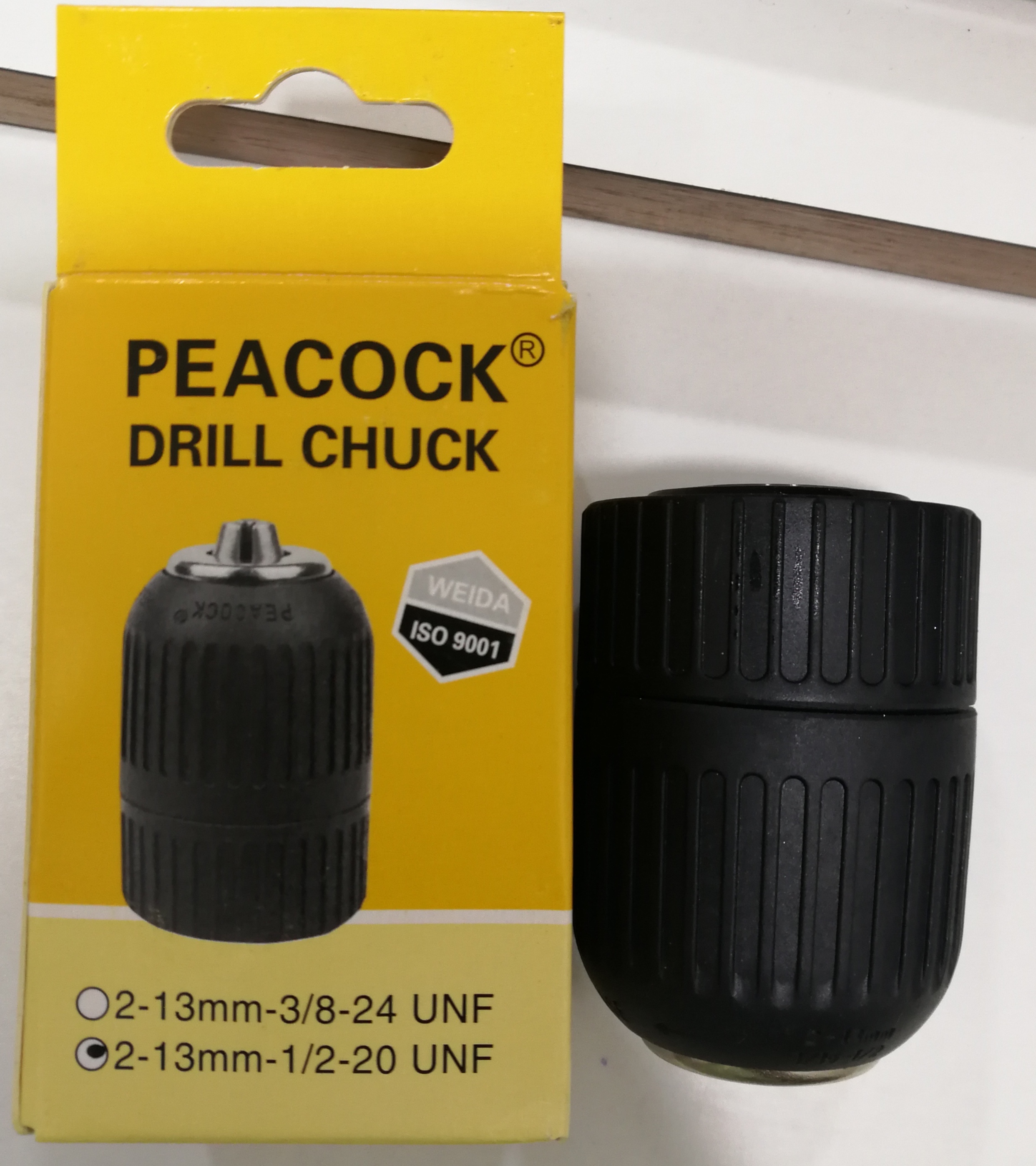 Threaded Drill Chuck 3/8inch X3/8inchx24 Unf 1/2inchx1/2inchx20 Unf