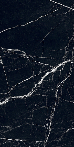 एंटीबैक्टीरियल फ्यूरी ब्लैक 600X1200Mm सुपर हाई ग्लॉस पोर्सिलेन टाइल्स