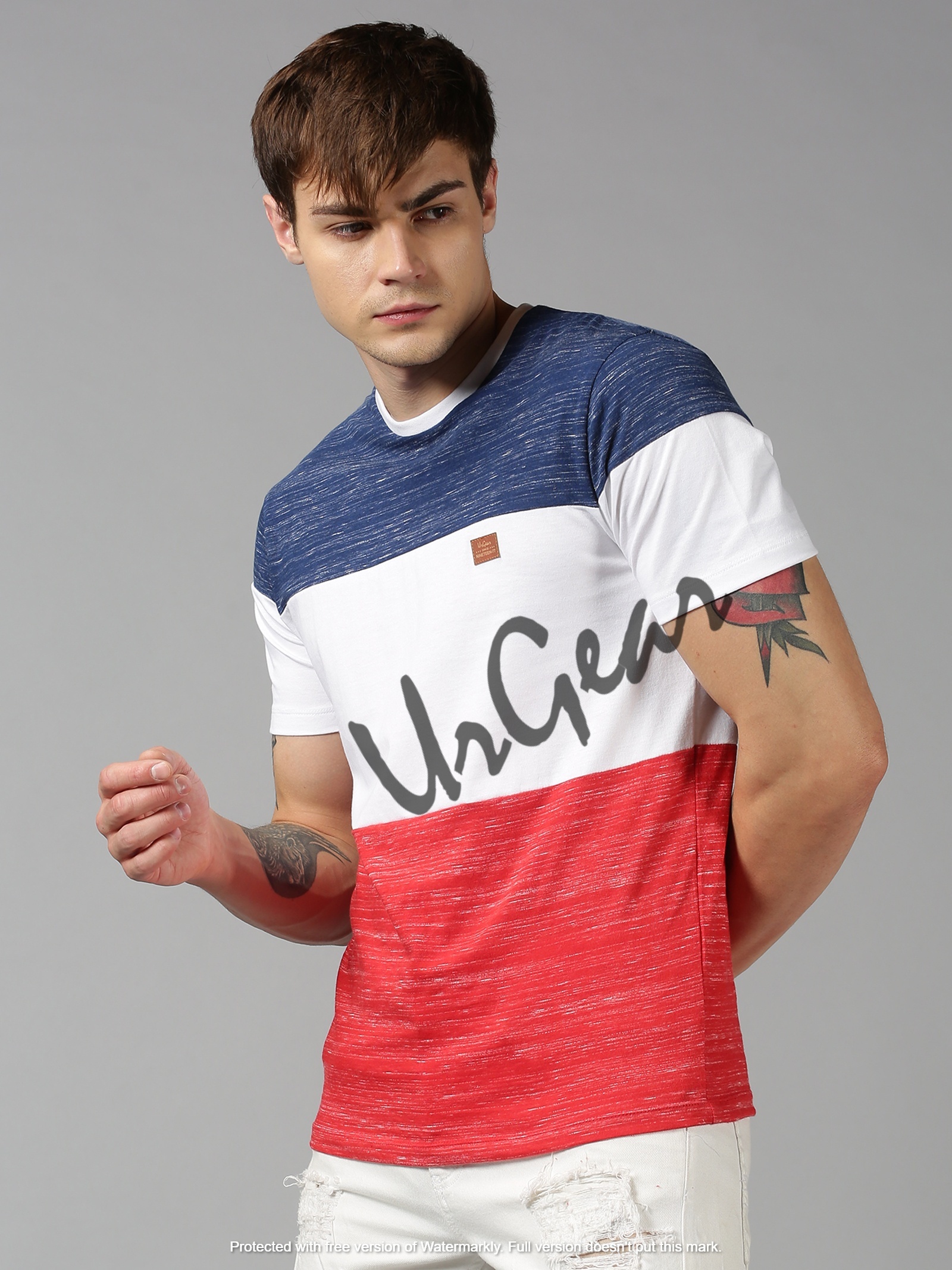 Men Round Neck T-shirt - 100% Combed Cotton, Sizes S-xxl, Multicolor, 190 Gsm, Bio-washed Softness, Short Sleeves