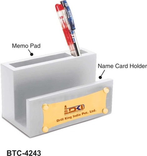 3-इन-1 सफ़ेद रंग का लकड़ी का डेस्क ऑर्गनाइज़र