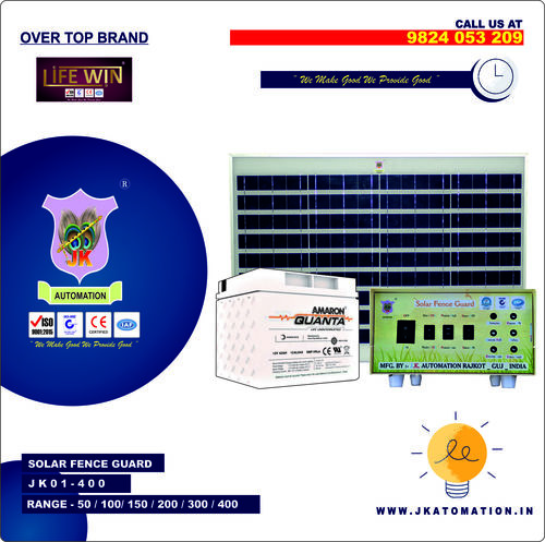 Solar Fence Guard Jk6 (100 Acer) Dimension(L*W*H): 1*2*0.5 Foot (Ft)