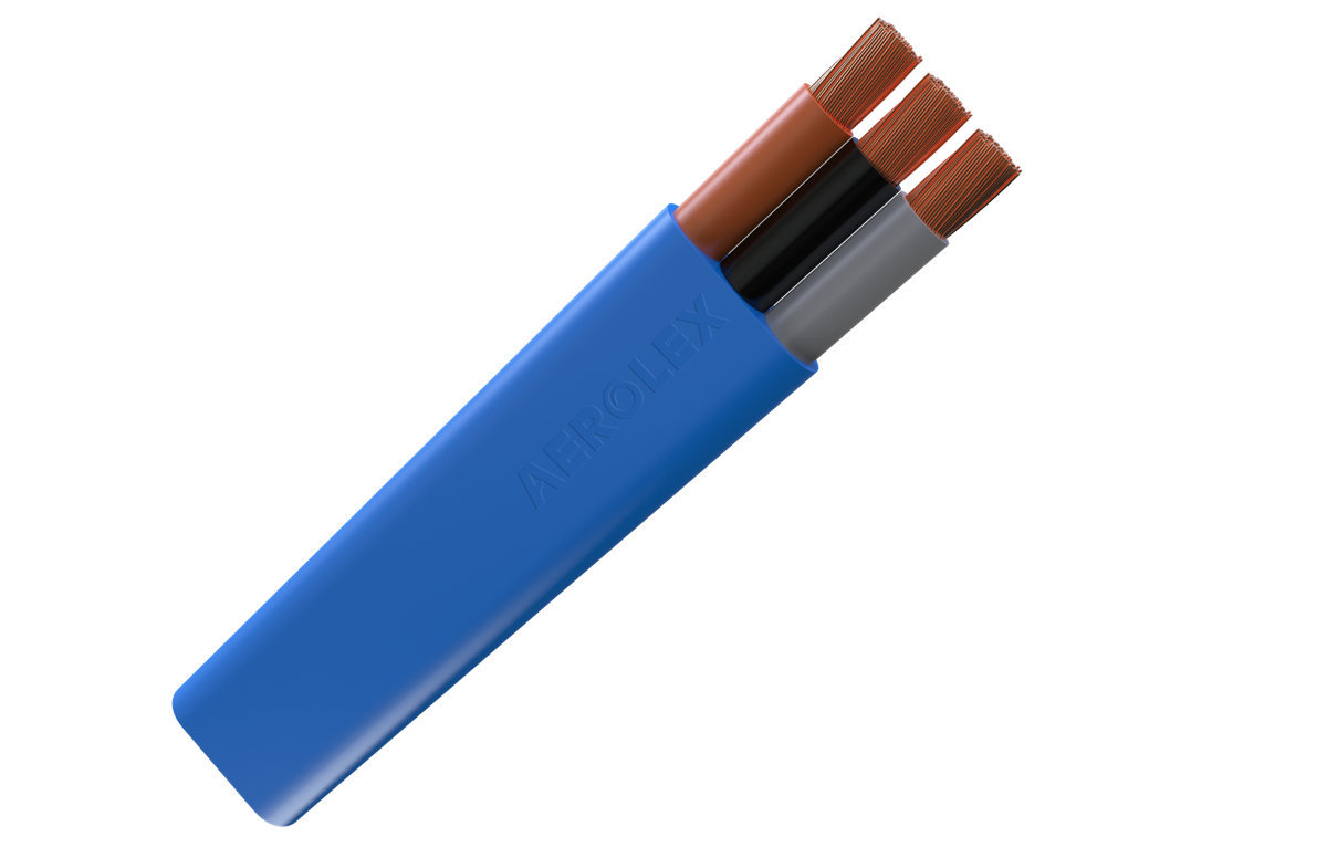 Pvc 3 & 4 Core Flat Submersible Drop Cables Conductor Material: Copper
