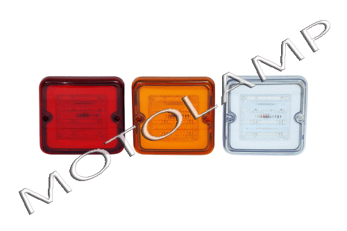 Bus Tail Lamp Square Flat Drl