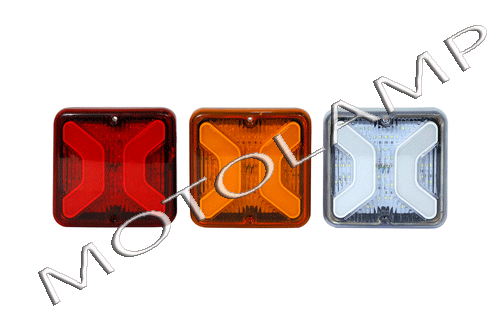 Led Tail Light Bus Square Nm Drl
