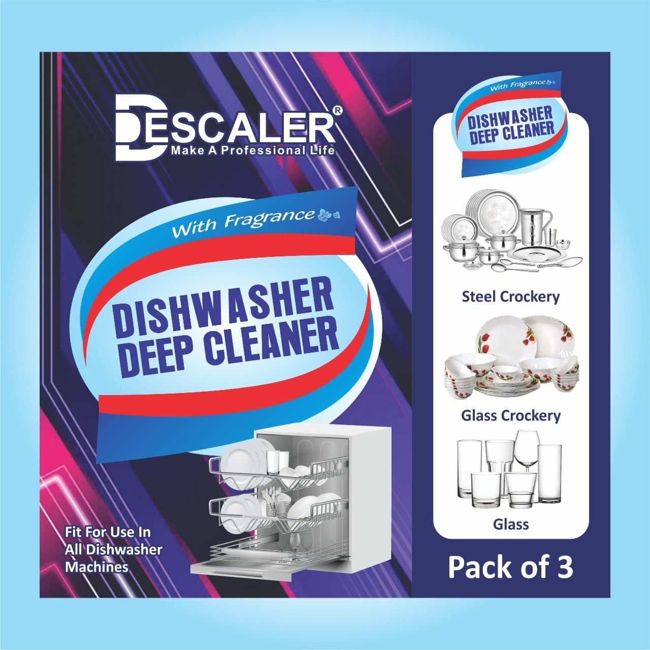 Dishwasher Machine Cleaner Pack Of 3