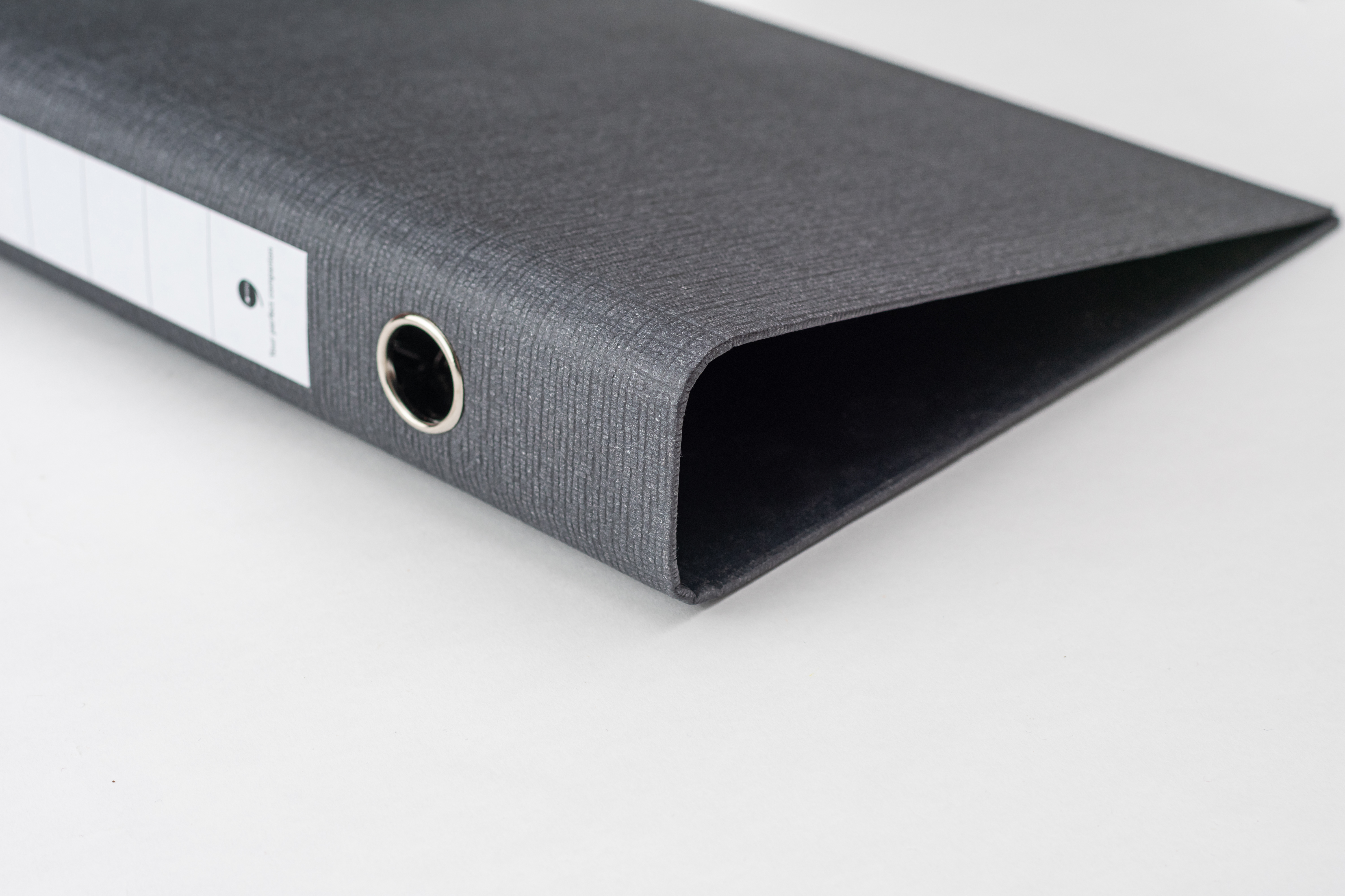Comma Abaca - A4 Size - 1.5 Inch - 2d Ring Binder File (Black) Sturdy With Long Archival Life