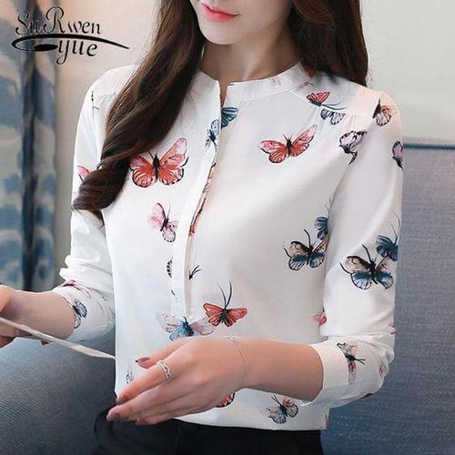 Ladies Printed Shirt Top - Color: As Per Catalog