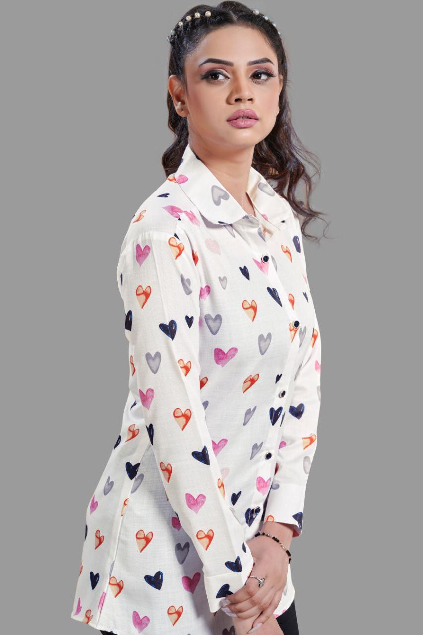 Ladies Printed Shirt Top