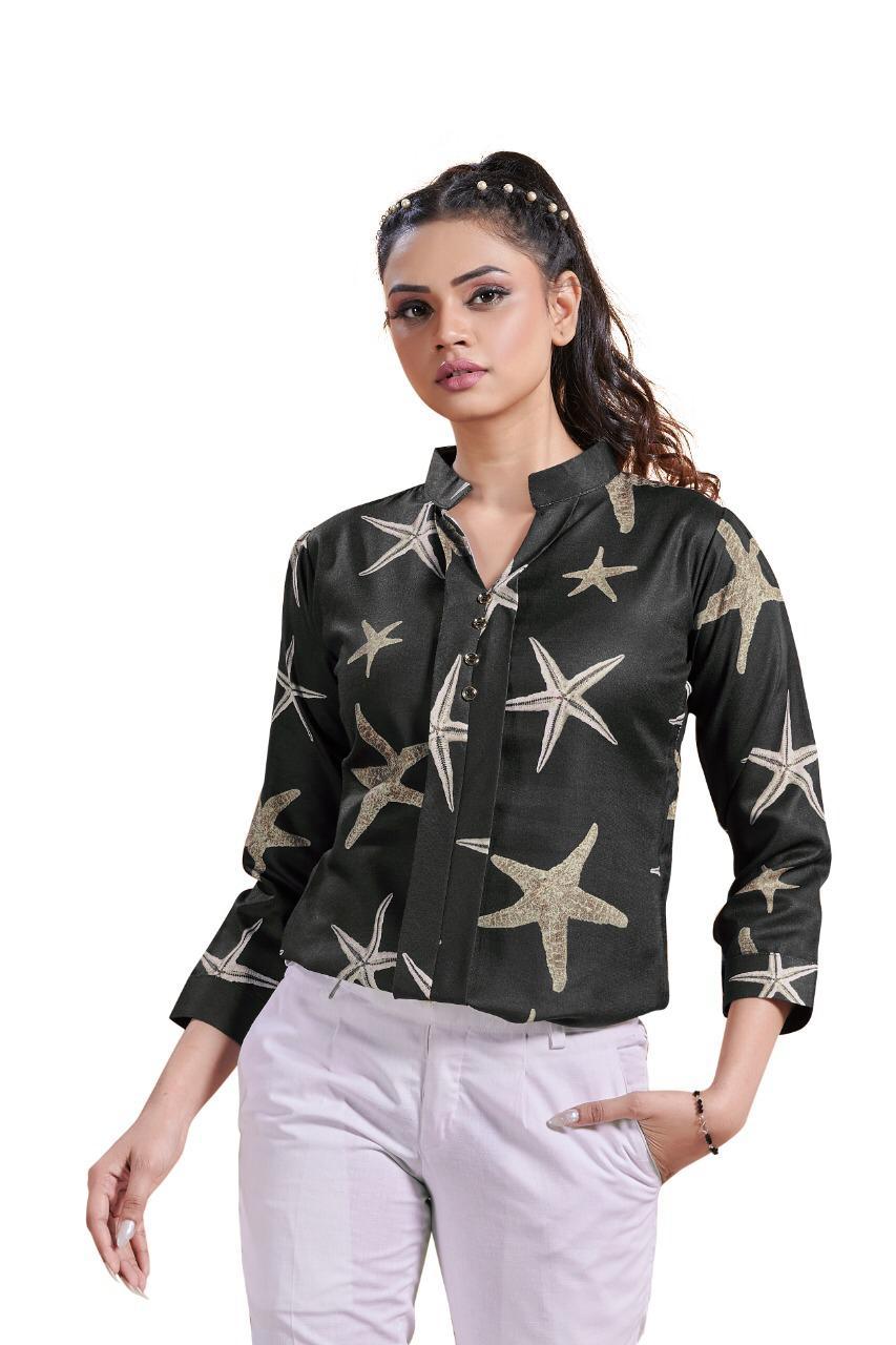Ladies Printed Shirt Top