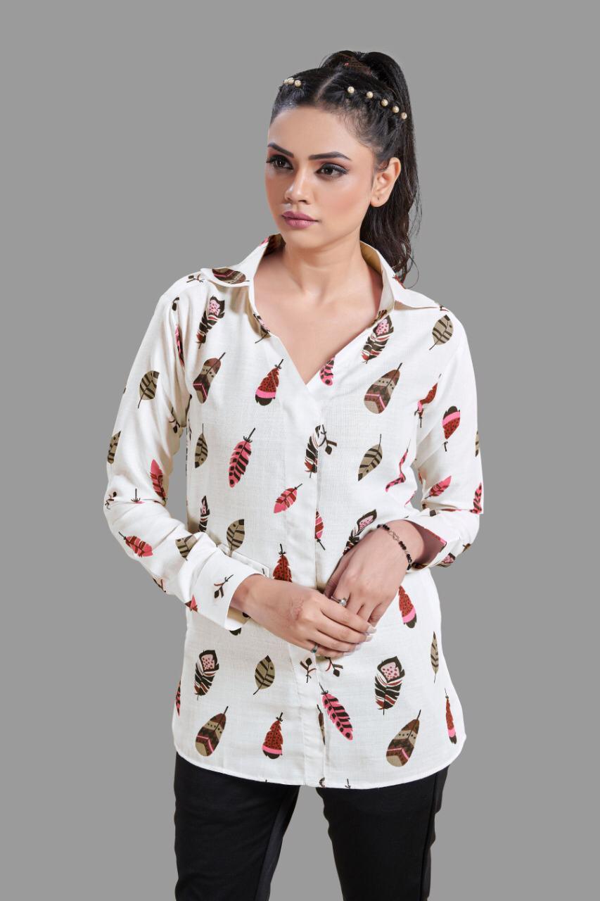 Ladies Printed Shirt Top