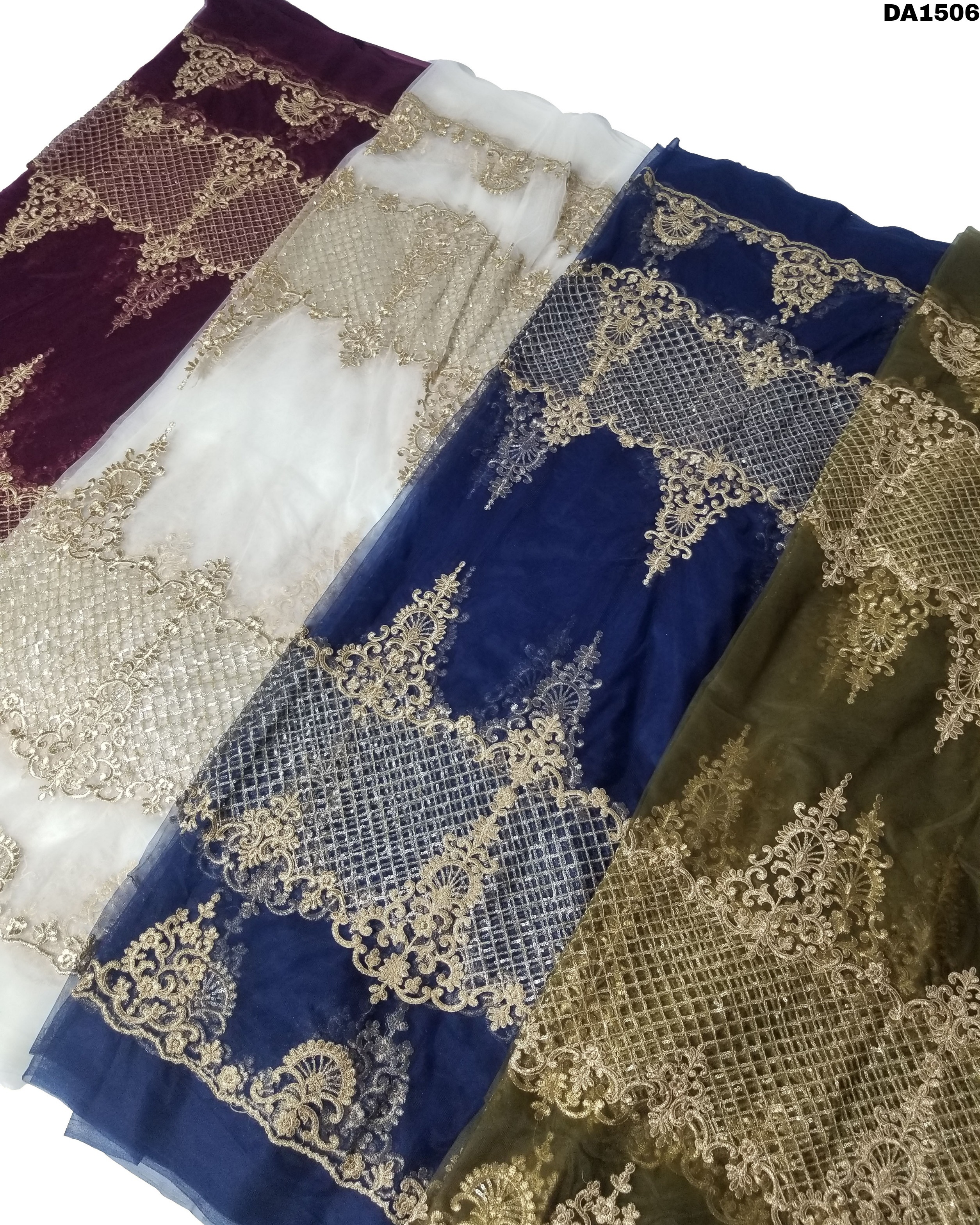 Washable Stunning Net Embroidery Fabric