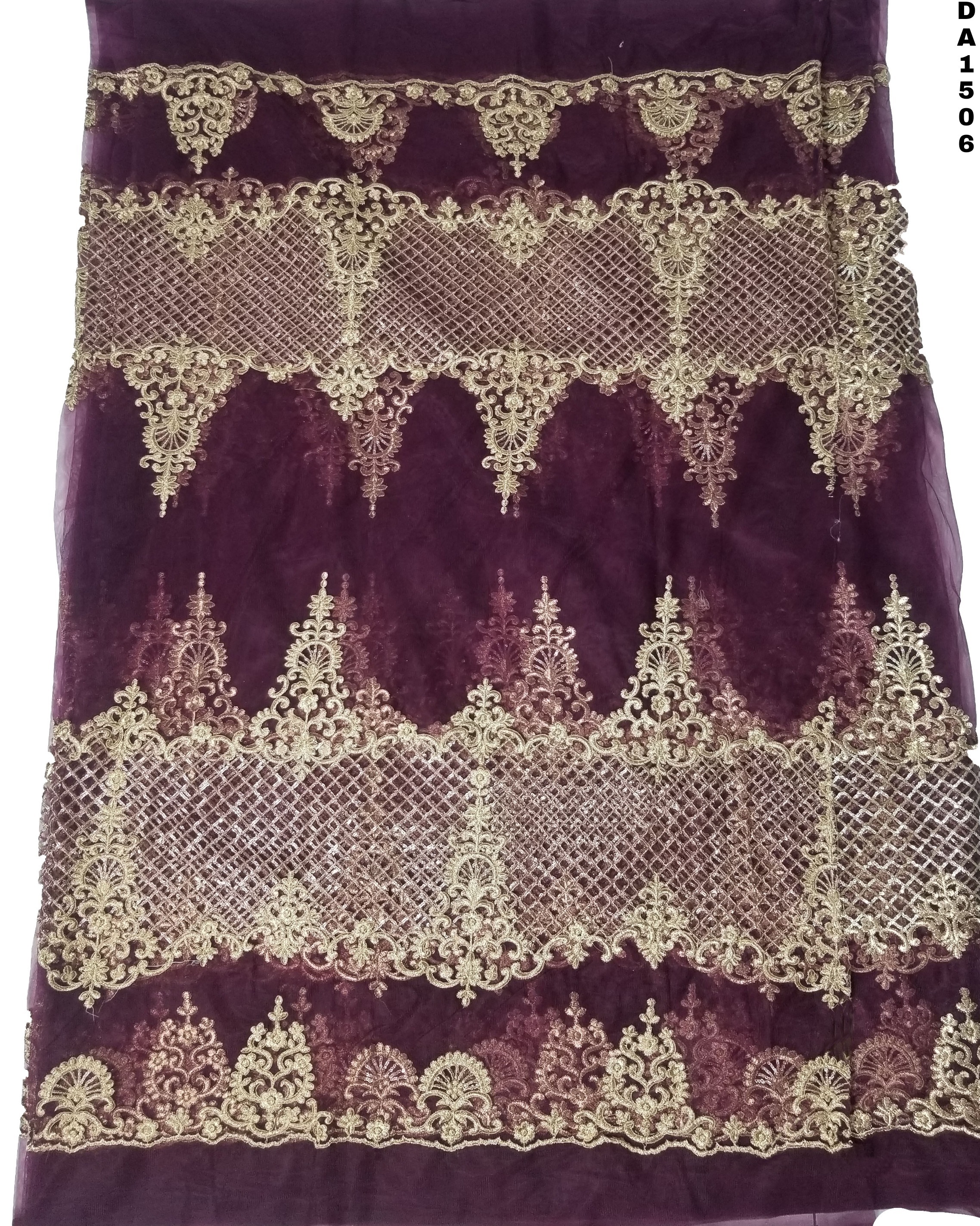 Washable Stunning Net Embroidery Fabric