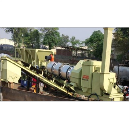 Mobile Asphalt Drum Mix Plant - 1.5m Diameter, 4m Length | 60 TPH Production Capacity, 150 HP Diesel Engine, 25 Ton Weight