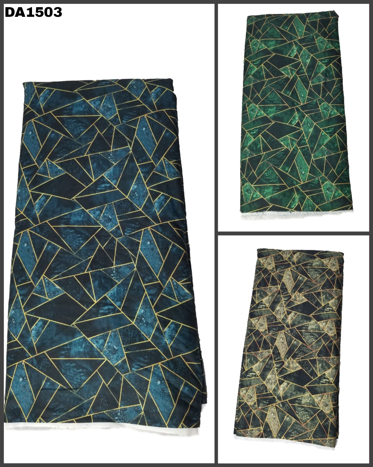 Washable Asymmetrical Digital Print Design On Rayon Slub Fabric