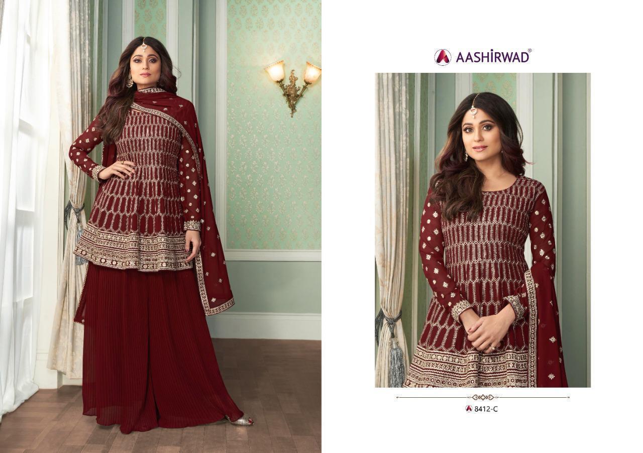 Peplon Designer Suits - Color: As Per Catalogue