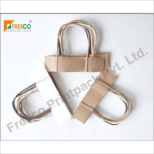 Twisted Medium Brown Paper Handle - Size: Standard