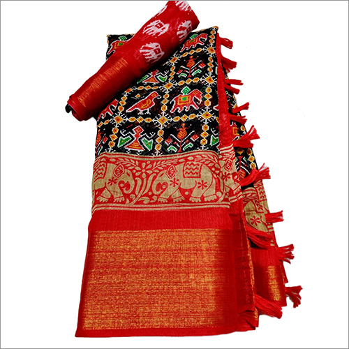 कैज़ुअल लेडीज़ सिल्क साड़ी