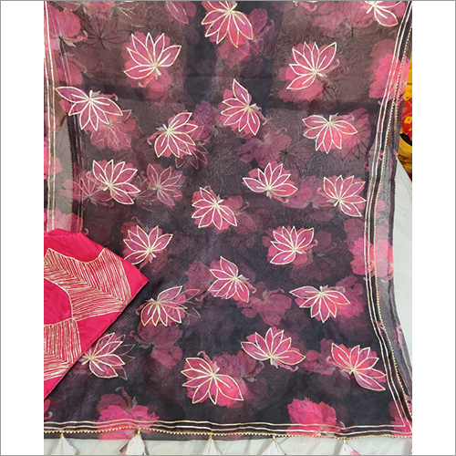 Multicolor Ladies Leheriya Exclusive Sarees With Choli