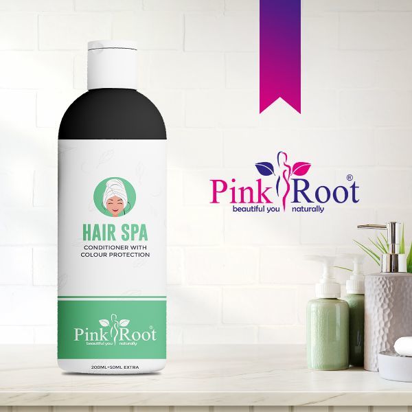 Pink Root Hair Spa Conditioner - 200+50ml | Smoothening Formula For Female Hair Care, 36 Months Shelf Life