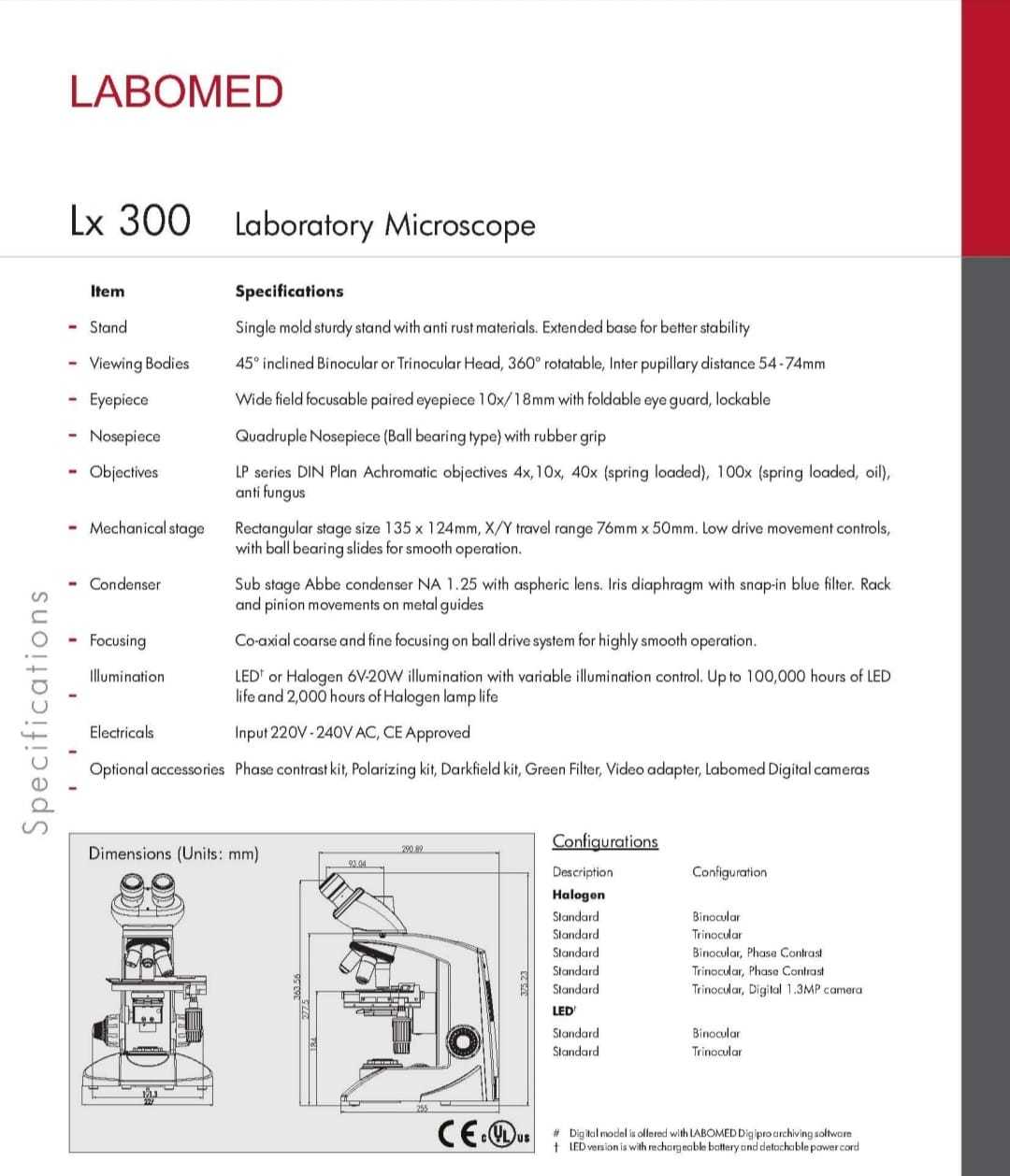 Labomed Microscope Lx300