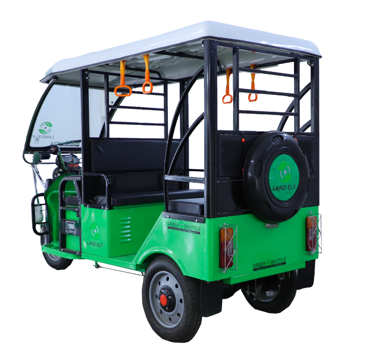 Gstpl Land Elf E-rickshaw - 2780x995x1785 Mm, 1200w Bldc Motor, 750 Kg Gvw | 48v Lead Acid Battery With 90 Km Range, Premium Suspension, Digital Speedometer, Climbing Gear, Led Lighting System
