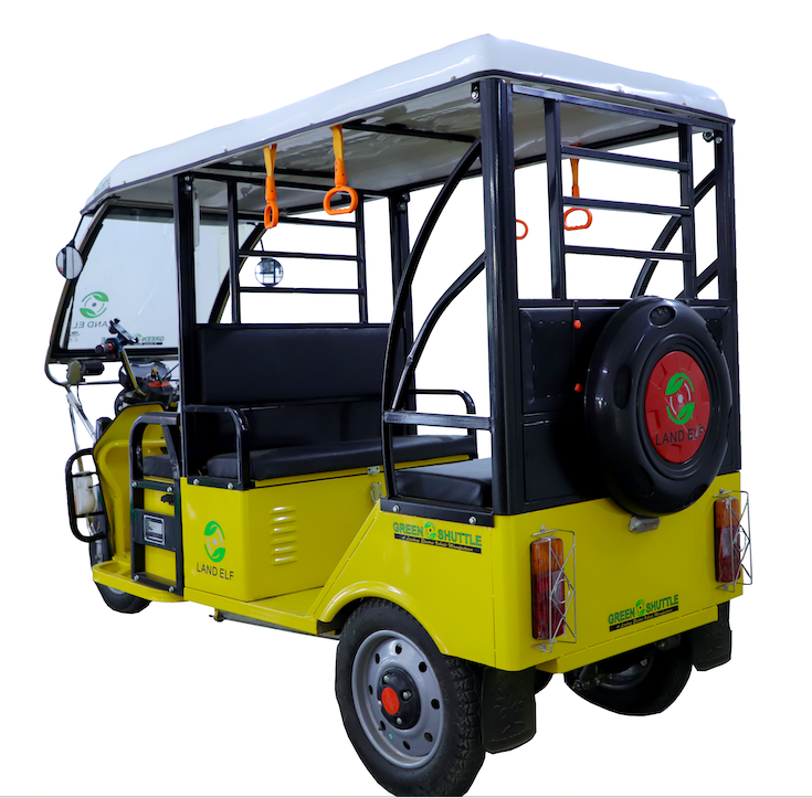 Gstpl Land Elf E-rickshaw - 2780x995x1785 Mm, 1200w Bldc Motor, 750 Kg Gvw | 48v Lead Acid Battery With 90 Km Range, Premium Suspension, Digital Speedometer, Climbing Gear, Led Lighting System