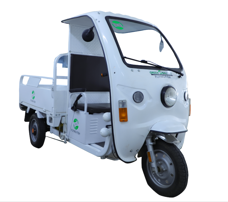 Gstpl Flying Fish Electric Cargo - 2780mm X 995mm X 1785mm, 750kg Gross Weight, 350kg Load Capacity, 48v 1200w Bldc Motor, Up To 90 Km Range, 25 Km/h Top Speed, Led Lighting, Hydraulic Suspension, Digital Speedometer