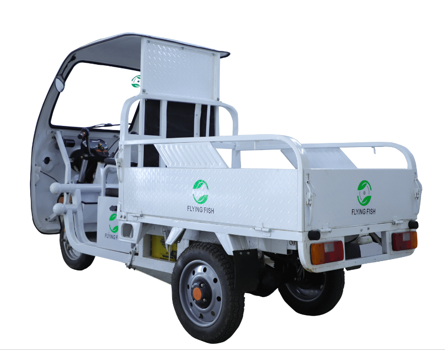 Gstpl Flying Fish Electric Cargo - 2780mm X 995mm X 1785mm, 750kg Gross Weight, 350kg Load Capacity, 48v 1200w Bldc Motor, Up To 90 Km Range, 25 Km/h Top Speed, Led Lighting, Hydraulic Suspension, Digital Speedometer