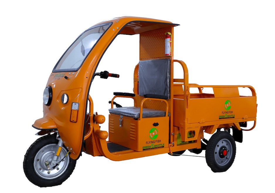 Gstpl Flying Fish Electric Cargo - 2780mm X 995mm X 1785mm, 750kg Gross Weight, 350kg Load Capacity, 48v 1200w Bldc Motor, Up To 90 Km Range, 25 Km/h Top Speed, Led Lighting, Hydraulic Suspension, Digital Speedometer