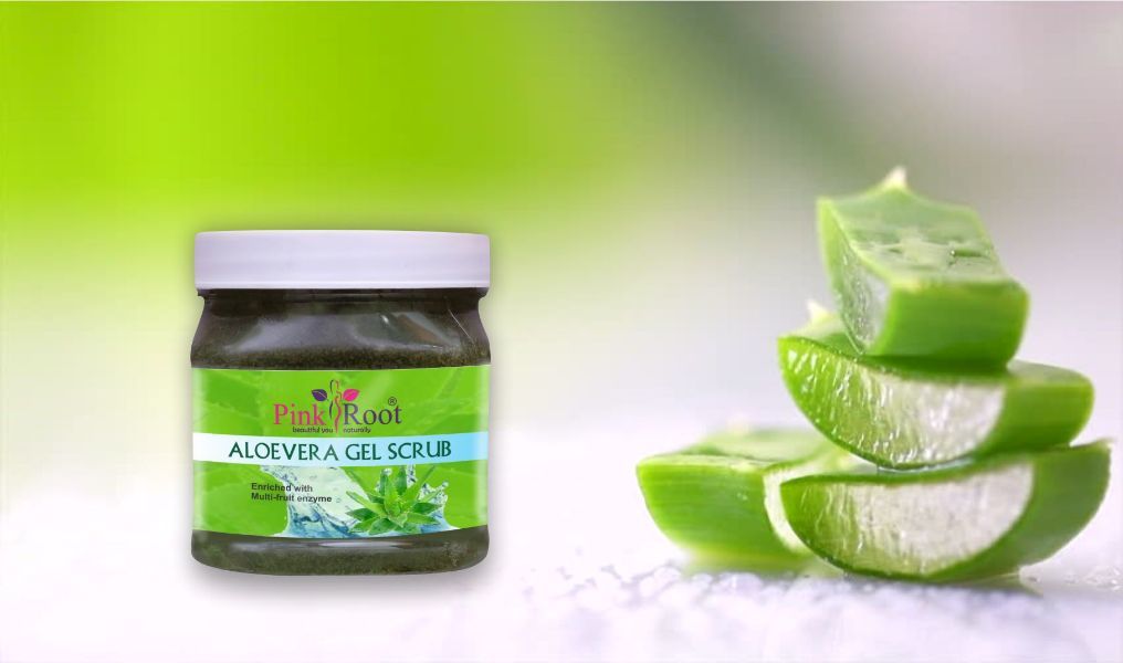 Pink Root Aloe Vera Gel Scrub Enriched With Multi-fruit Enzyme 500ml Age Group: All Age Group