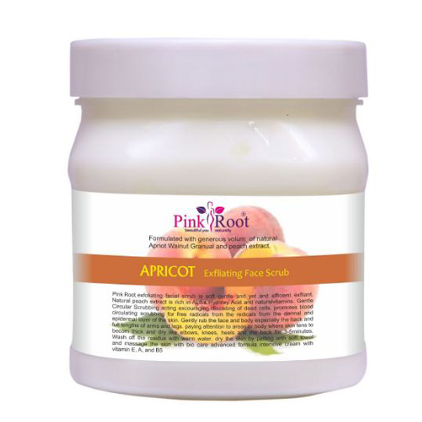 Pink Root Apricot Scrub Exfoliating Face Scrub Apricot And Peach Extract For Skin Conditioning 500ml Age Group: All Age Group