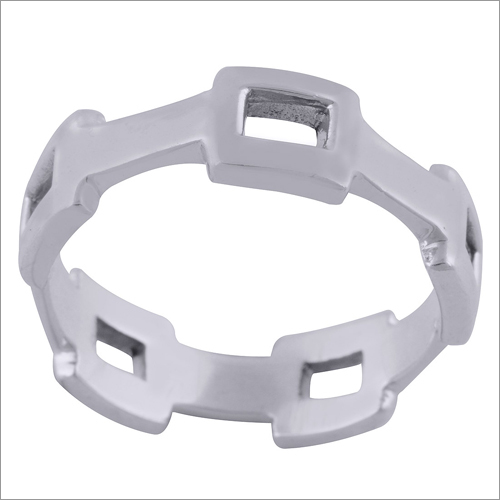 Gorgeous Jali Cut Out Plain 925 Sterling Solid Silver Handmade Ring Gender: Children