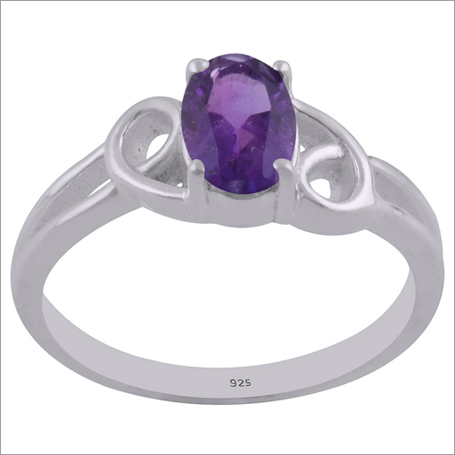 Amethyst Natural Gemstone 925 Sterling Solid Silver Oval Cut Stone Handmade Ring