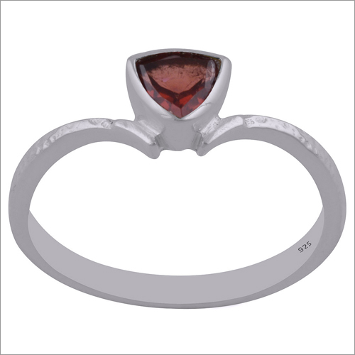 Garnet Natural Gemstone 925 Sterling Solid Silver Rectangle Cut Stone Handmade Ring