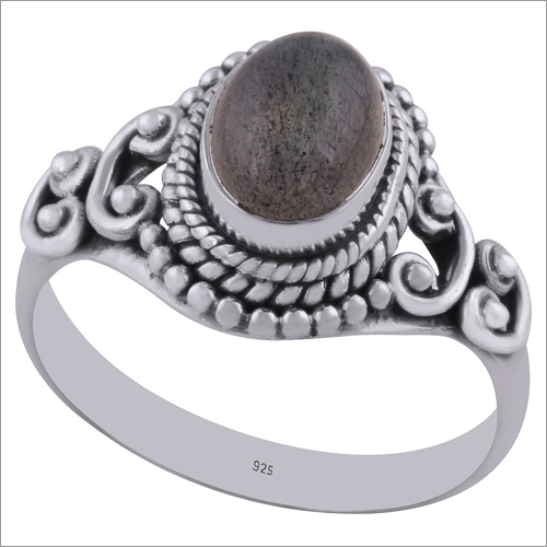 Labradorite Natural Gemstone 925 Sterling Solid Silver Oval Cabochon Handmade Ring