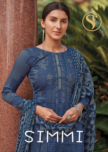 Multi Color Sweety Fashion Simmy Jam Satin Salwar Kameez Catalog