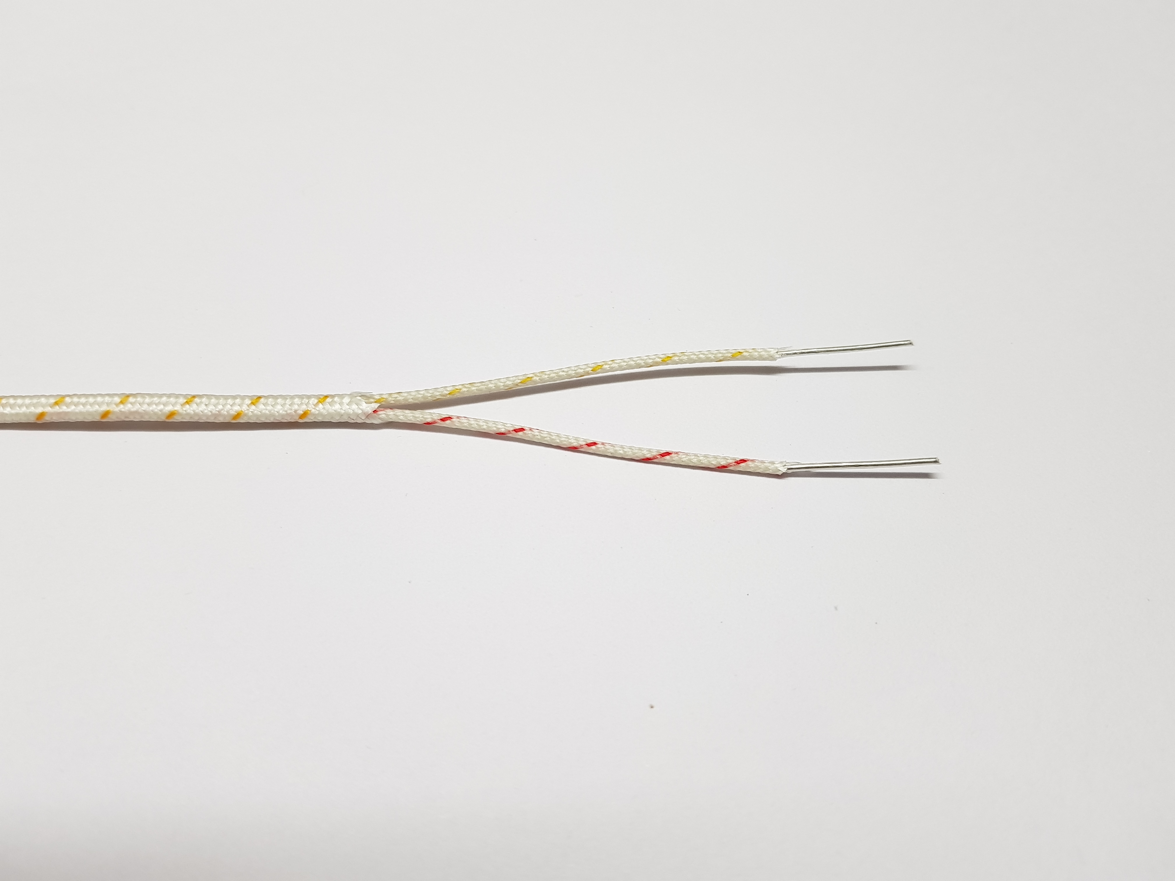 Lead Cable For Thermocouple - Fibreglass Insulated, 2-core With Laid Flat And Overall Sheathed Structure | Iec 60584-1 Class 2, Rated Up To 480c