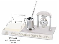 3-इन-1 स्टेनलेस स्टील डेस्क ऑर्गनाइज़र