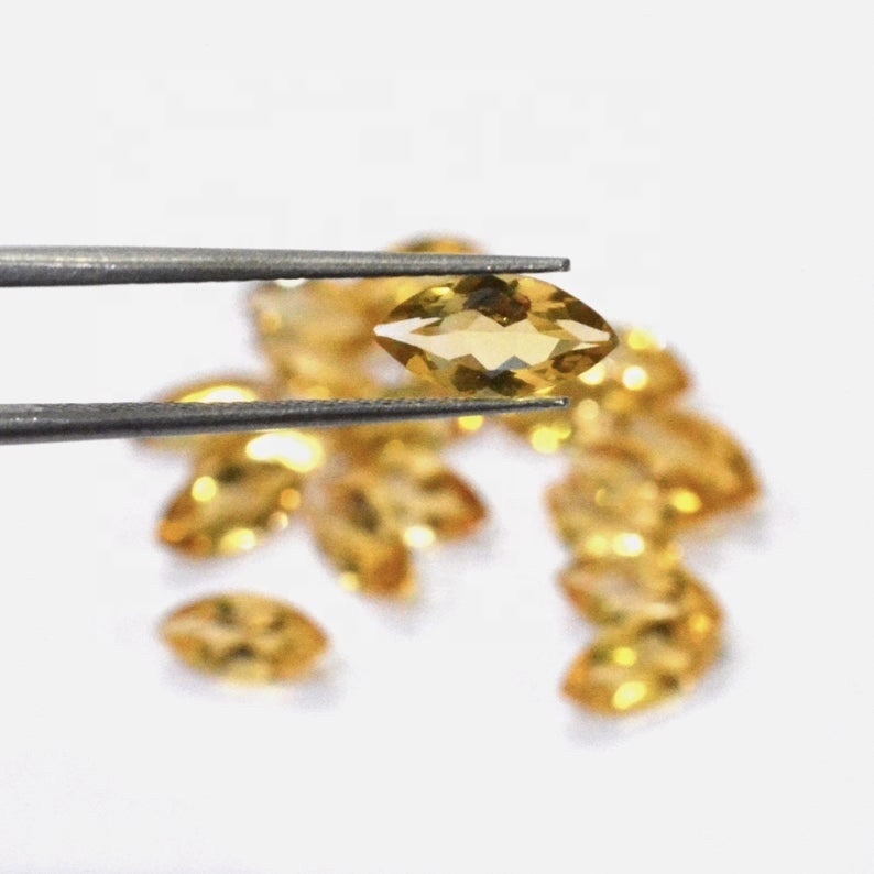 5x10mm Citrine Faceted Marquise Loose Gemstones Grade: Aaa
